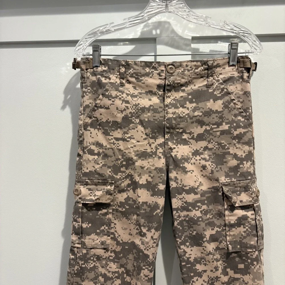 ACU Digital Camo‎ BDU Pants Mens Medium Regular Military Tactical Cargo Ripstop